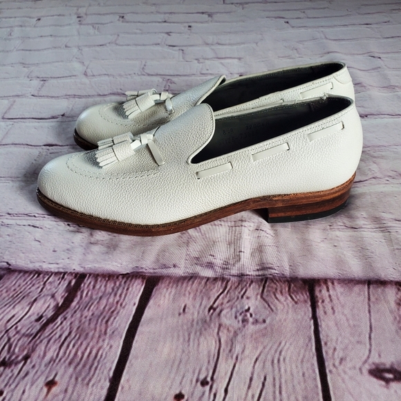 Footjoy White Leather Loafers Slip-on Golf Shoes Men\'s Size 8.5 A Style 73486 J8 main image 10